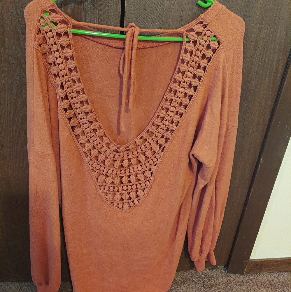 Open back sweater
